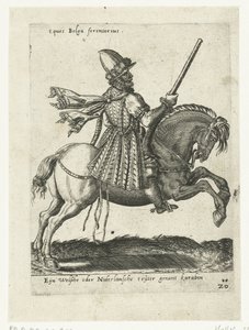 Niederländischer Reiter mit Karabiner von Abraham de Bruyn (attributed to)
