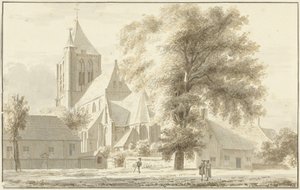 Die Kirche von Geffen von Abraham de Haen (II) (attributed to)