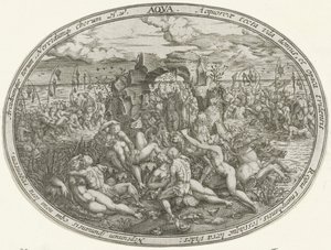 Neptun mit Nereiden und Tritonen: Das Element Wasser (Die vier Elemente)
