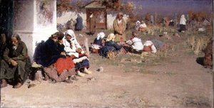 Radonice vor der Messe von Abram Efimovich Arkhipov