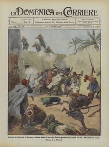 Schlacht von Henni am 26. November, kühner Angriff auf ein Haus durch die Grenadiere, um zu treffen
