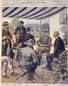 Titelillustration der Verhandlungen über den Friedensvertrag während der Anglo-Zulu- und Anglo-Burenkriege von 1850-1902