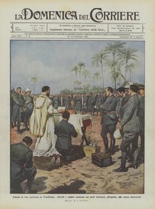 Kriegsszenen in Tripolitanien, Offiziere und Soldaten in den befestigten Posten