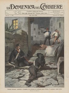 Unglücklicher Heldentum, ein Carabiniere und ein Bersagliere stellen sich Verbrechern bei Palermo