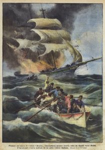 Flammen auf dem Meer