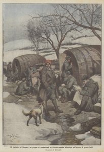 Die Nachahmer von Diogenes, eine Gruppe von Kämpfern hat eine bequeme Unterkunft in großen Fässern gefunden