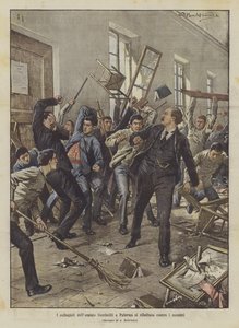 Die Internatsschüler des Garibaldi-Waisenhauses in Palermo rebellieren gegen die Lehrer