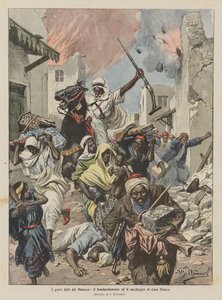 Die schweren Ereignisse in Marokko, die Bombardierung und Plünderung von Casablanca