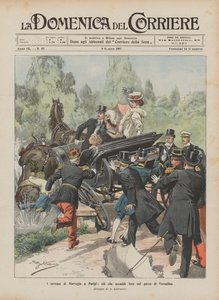 Die Könige von Norwegen in Paris, was ihnen im Park von Versailles widerfuhr