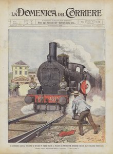 Der Streckenwärter Garella lenkt einen Zug bei der Station Pontedecimo ab und verhindert...