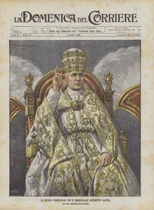 Der neue Papst Pius X. (Kardinal Giuseppe Sarto)