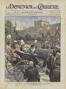 Der König in Berlin, der Gruß des Bürgermeisters vor dem Brandenburger Tor