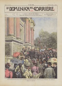 Eröffnung Der Internationalen Kunstausstellung In Venedig (24. April) von Achille Beltrame