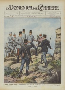 Grenzvorfälle, österreichischer General und Soldaten ziehen sich von Cima Mandriolo zurück