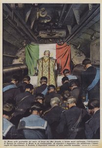 Die Messe in den Tiefen des Meeres von Achille Beltrame