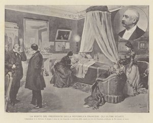 Der Tod des Präsidenten der Französischen Republik, die letzten Augenblicke
