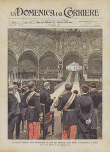 Die feierliche Preisverleihung an die Aussteller auf der internationalen Ausstellung in Paris