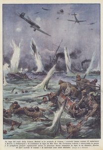 Die Flucht der Roten aus der Krim von Achille Beltrame