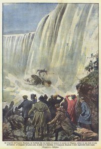 Die Tragödie des Engländers Stephens, eines Barbiers, der versuchte, die Niagarafälle zu überqueren