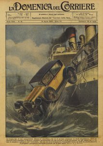Das tragische Ende zweier Autofahrer von Achille Beltrame