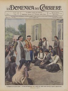 Die Traurigkeit in einem kleinen Königreich, die Herrscher von Montenegro unter den Witwen der Soldaten