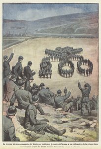 Die Idee einer Pionierkompanie, das Fest der Waffe zu feiern, einen Kilometer von der Frontlinie entfernt