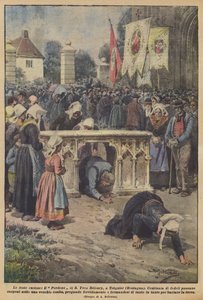 Die kuriosen Feste, die Vergebung von S. Yves Heloury, in Treguier (Bretagne)