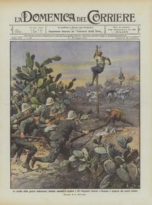 Die Tücken des italienisch-türkischen Krieges, Beduinen schneiden die Telegrafendrähte