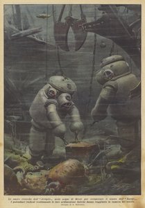 Die neuen Forschungen der Artiglio in den Gewässern von Brest zur Bergung des Schatzes der Egypt von Achille Beltrame