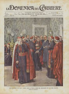 Im Vorzimmer des Papstes, die Ärzte zerstören nach der Untersuchung von Leo XIII. die letzten Hoffnungen