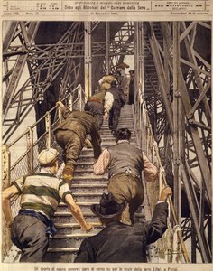 Neue Sportarten: Treppenlauf im Eiffelturm in Paris, 17. Dezember