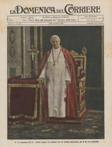 Seine Heiligkeit Papst Pius X., Porträt anlässlich seines Priesterjubiläums, das jetzt gefeiert wird