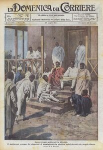Mittelalterliche Überreste in Abessinien von Achille Beltrame