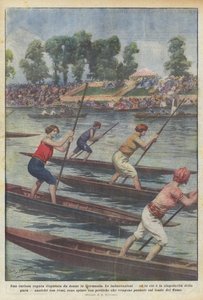 Eine kuriose Regatta, die von Frauen in Deutschland ausgetragen wird von Achille Beltrame
