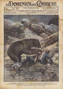 Eine dramatische Szene im Zoologischen Garten von Rom
