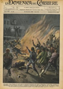 Ein tragischer nächtlicher Kampf fand auf einem britischen Dampfer in den Gewässern von Hongkong statt