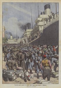Auf dem Weg zum neuen Krieg, die Landung der anglo-französischen Truppen in Saloniki