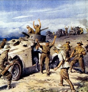 Zweiter Weltkrieg-1940 1941-Nordafrika-Feldzug-Italienische Invasion Ägyptens