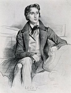 Porträt des ungarischen Komponisten und Pianisten Franz Liszt (Doborjan)