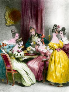 Ein Nachmittag im Salon de Thé während der Restauration (19. Jahrhundert)