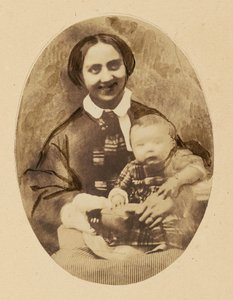 [Porträt von Marie Devéria mit ihrem Sohn]