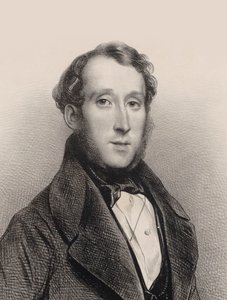 Porträt des Pianisten und Komponisten George Alexander Osborne 1806-1893, 1850 von Achille Devéria