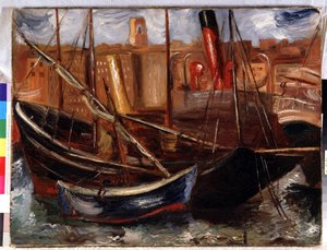 Boote im Alten Hafen von Marseille von Achille Emile Othon Friesz