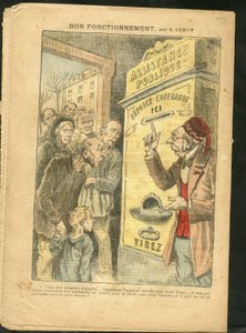 Illustration von Achille Lemot (1846-1909) für das Cover von Le Pelerin, 07/02/09 - Gute Funktion - Familie, Elend, Öffentliche Unterstützung von Achille Lemot