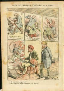 Illustration von Achille Lemot (1846-1909) in Le Pelerin, 20/05/06 - Reihe historischer Gemälde - Anarchist Anarchismus, Radikalismus, Kunst, Revolution, Opportunismus, Unsicherheit, Sozialismus - Maler Künstler von Achille Lemot