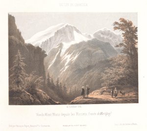 Blick auf den Gletscher Mer-de-Glace