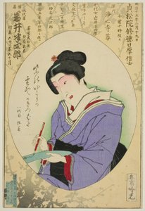 Gedenkporträt des Schauspielers Iwai Hanshiro VIII von Adachi  Ginkō