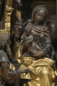 Anbetung der Könige (Detail) von Adam (school of) Kraft