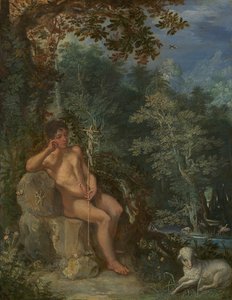 Heiliger Johannes der Täufer in der Wildnis, ca. 1602-03 von Adam Elsheimer