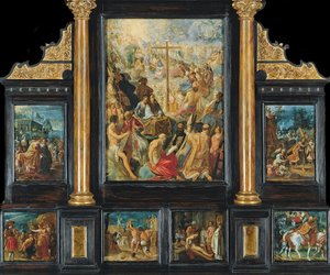 Der Frankfurter Altar der Erhöhung des wahren Kreuzes